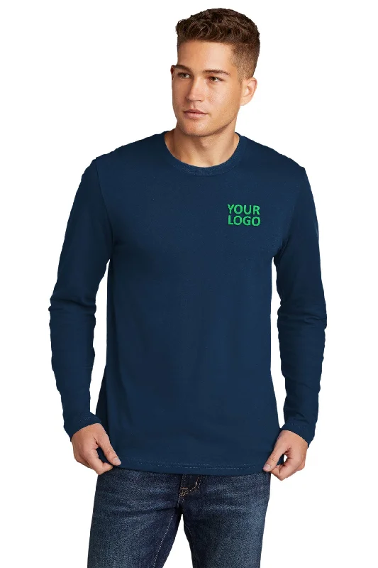 Next Level Cotton Long Sleeve Customized Tee's, Cool Blue