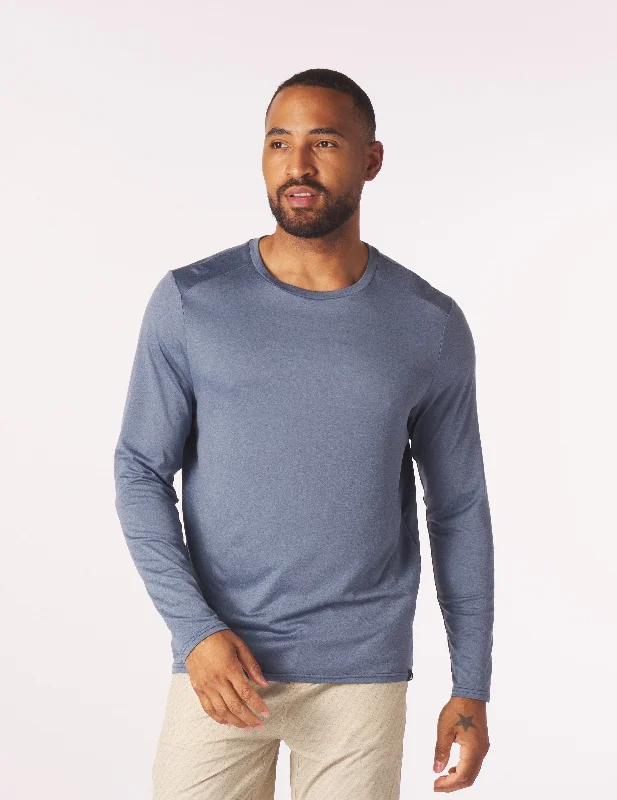 Salton Long Sleeve: Washed Blue Heather