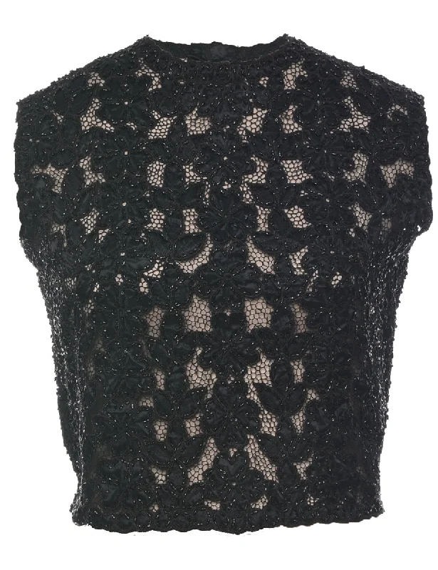 Beaded Evening Top - M