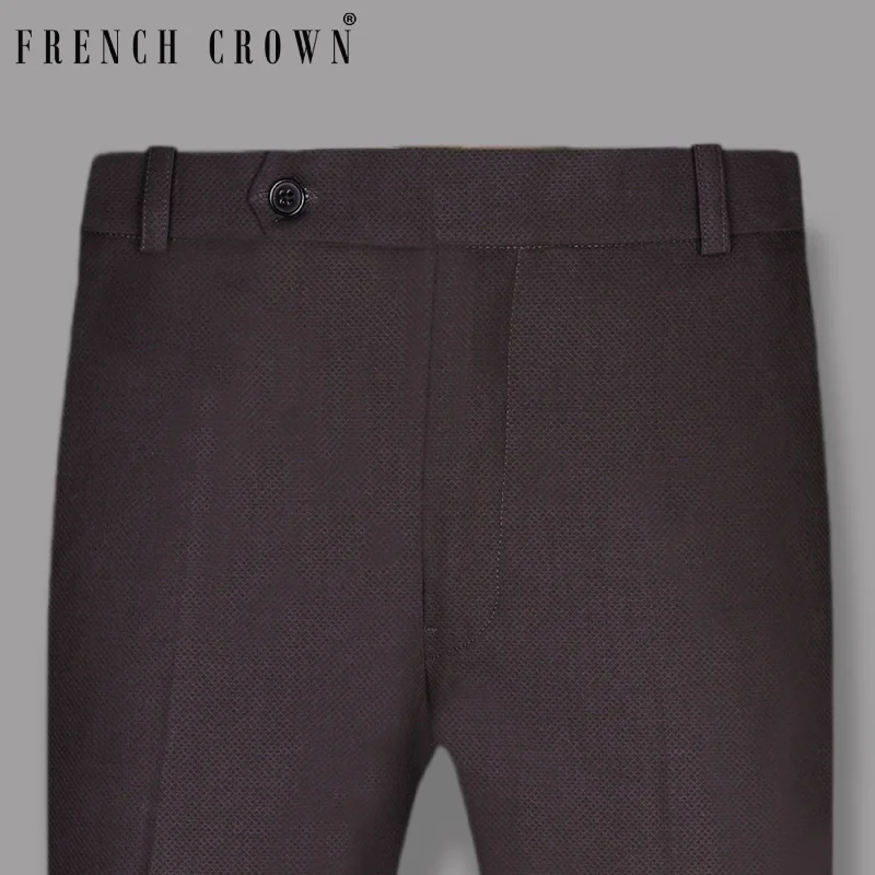 Grape Textured Premium Cotton Formal pant