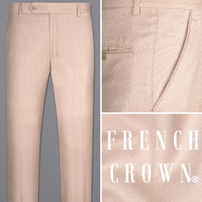 Reddish Cream Formal Pant