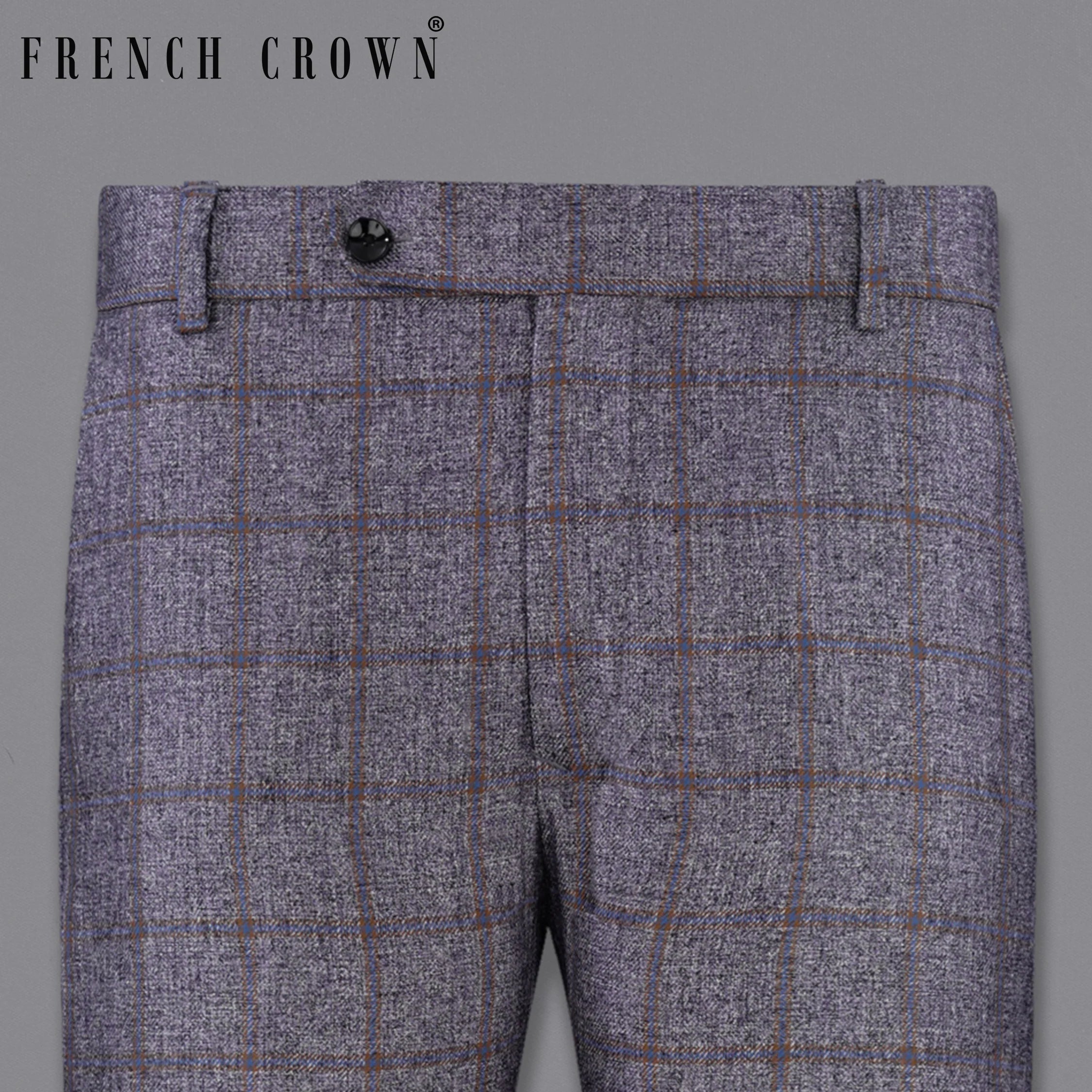 Mobster Gray Windowpane Pant