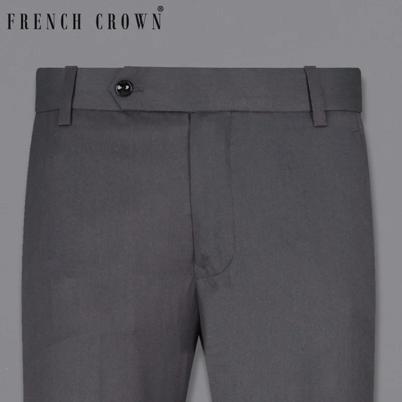 Mulled Grey Wool Rich Pant