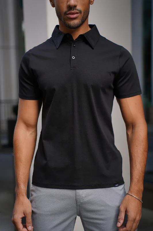 Capo MERCERISED Polo Shirt - Black