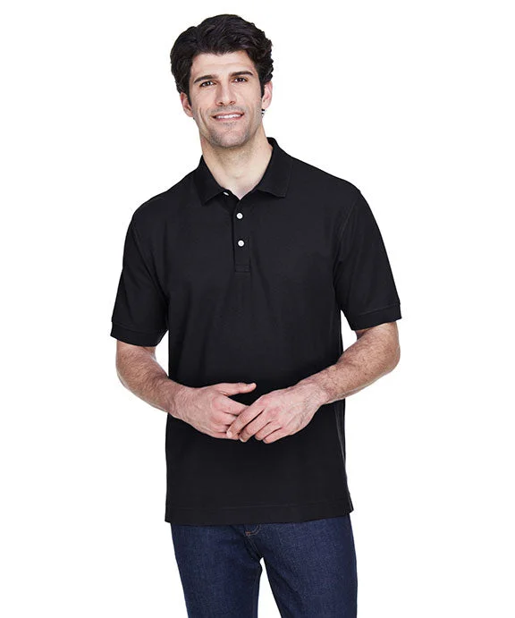 D100 - Devon & Jones Mens Pima Piqué Short-Sleeve Polo Shirt