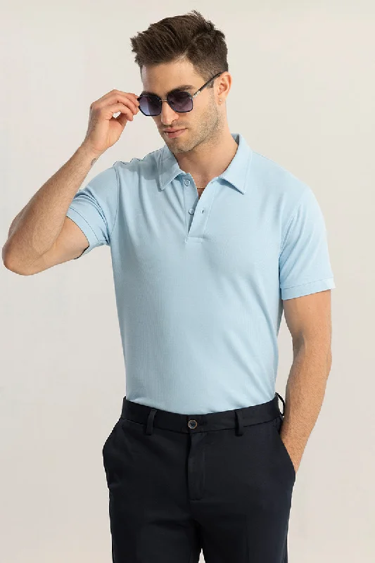 EasyElegance Sky Blue Polo T-Shirt