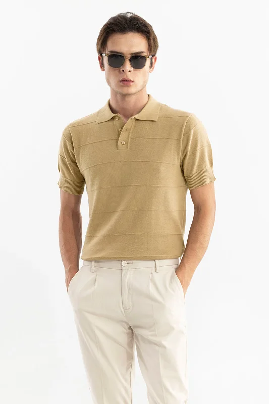 Fiscal Beige Polo T-Shirt