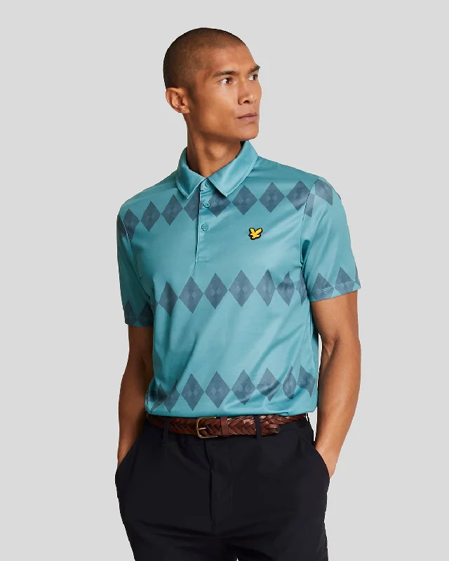 Golf Argyle Polo Shirt