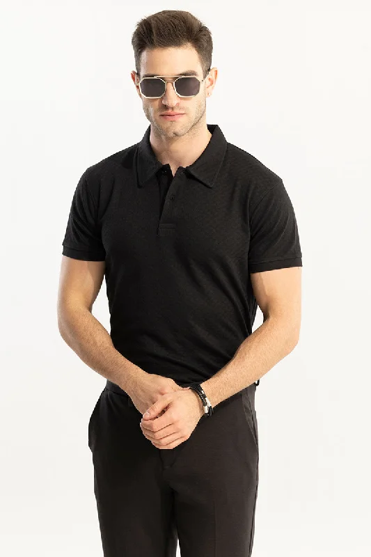 Pixicle Black Polo T-Shirt