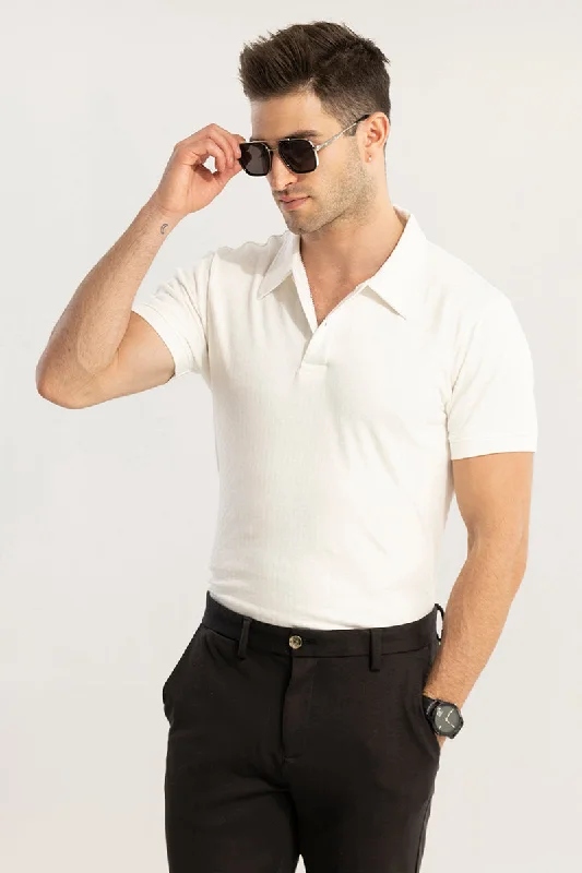 Pixicle White Polo T-Shirt