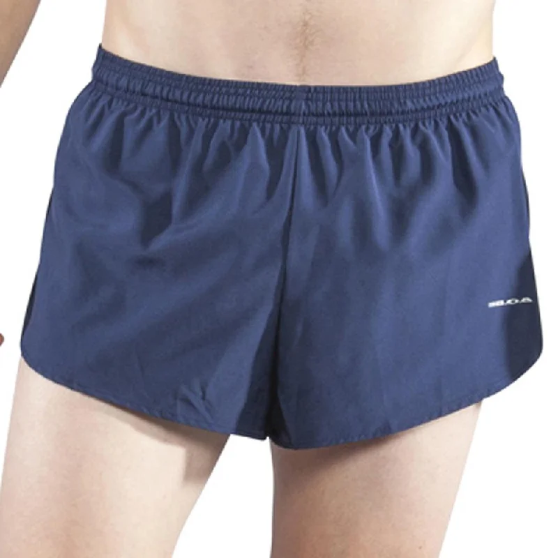 Men's Solid 1" Elite Split Shorts - Navy