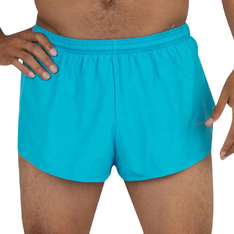 Men's Solid 1" Elite Split Shorts - Vivid Blue