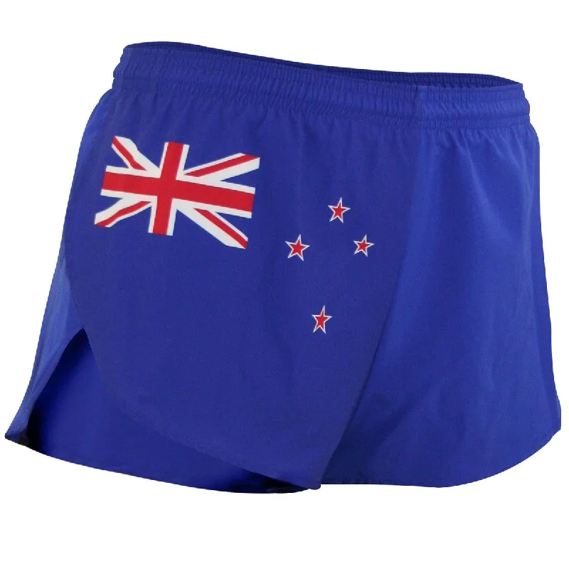 Men's Flag 1" Elite Split Shorts [N] - New Zealand