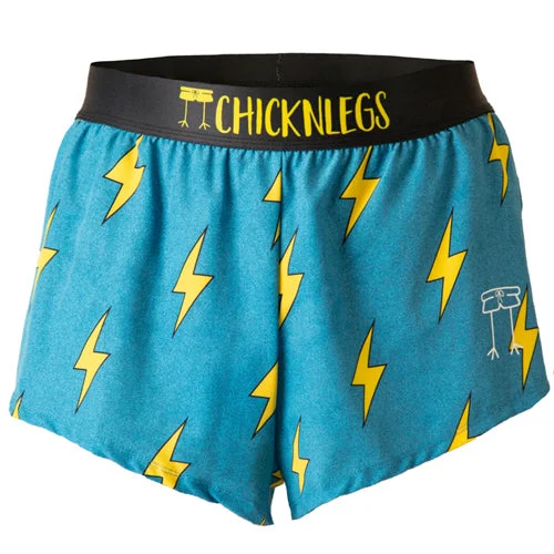 Men's Blue Bolts 2" Split Shorts