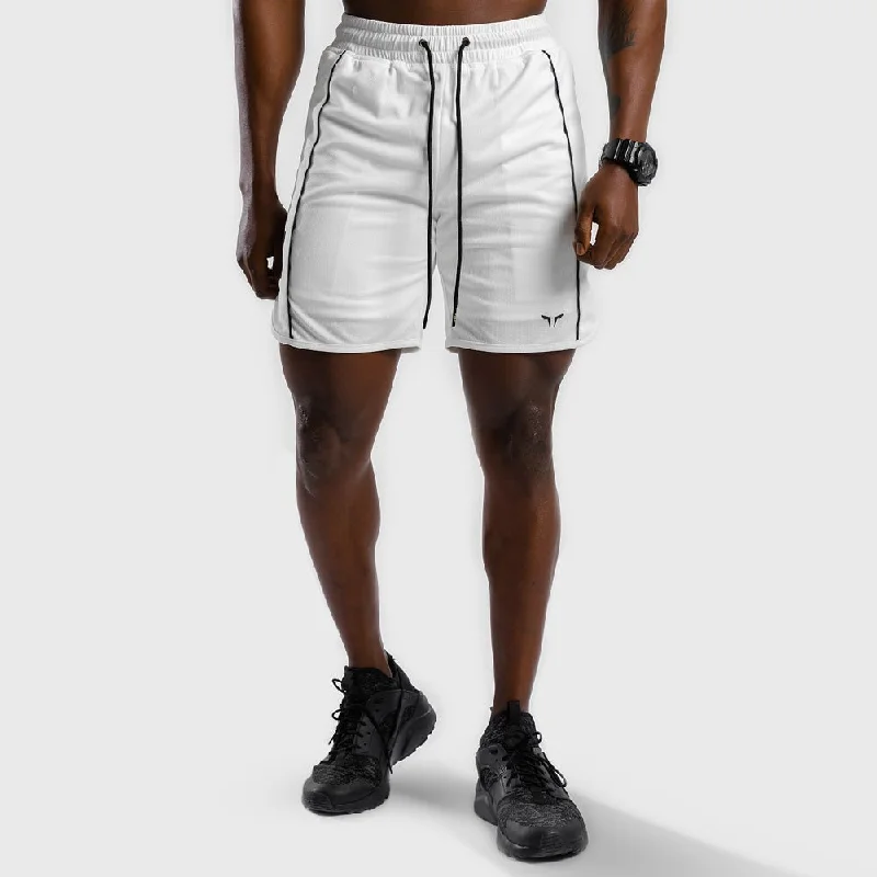 HYPE Shorts - White with Black Lines