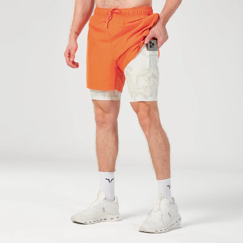 Limitless 2-in-1 7" Shorts - Persimmon Orange