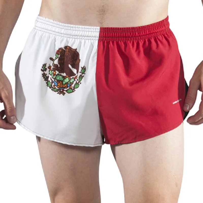 Men's Flag 1" Elite Split Shorts [M] - Mexico