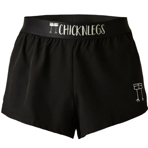 Men's Black 2" Split Shorts