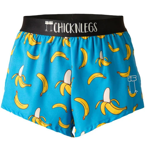 Men's Blue Bananas 2" Split Shorts