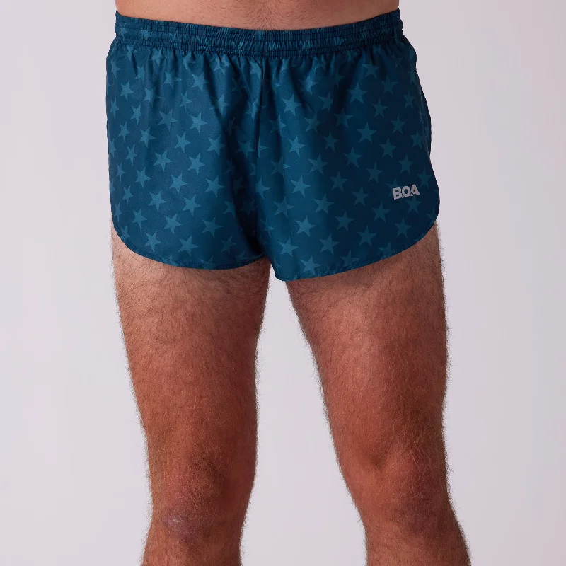 Men's Printed 1" Elite Split Shorts - Stars