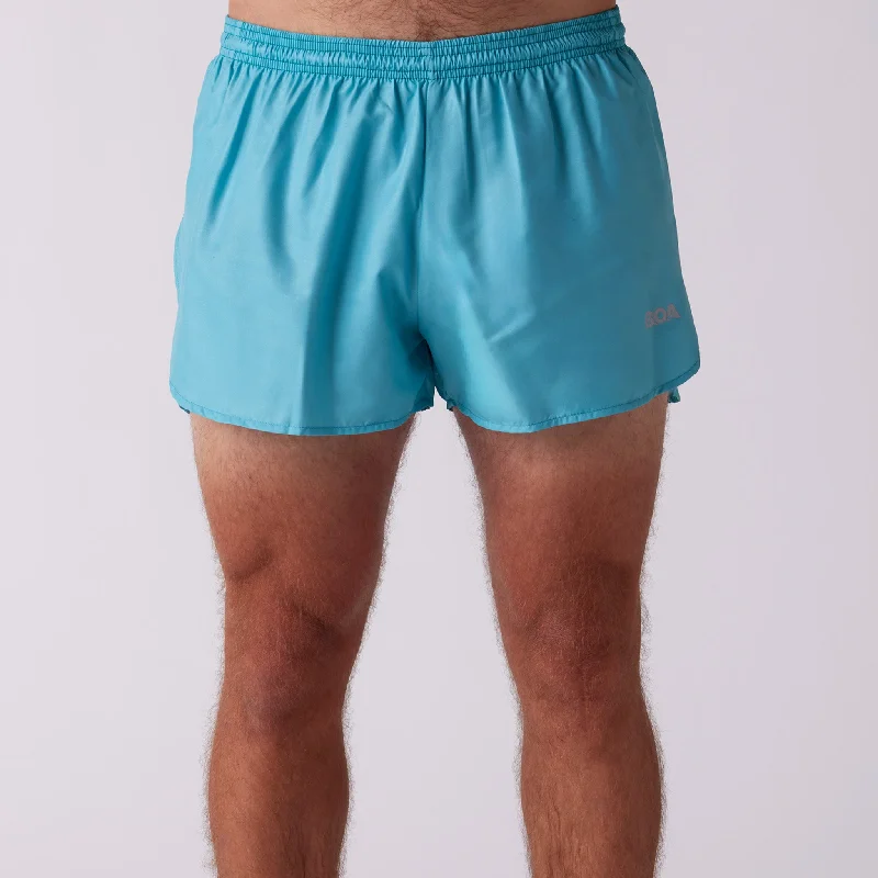 Men's Solid 3" Half Split Shorts - Seafoam