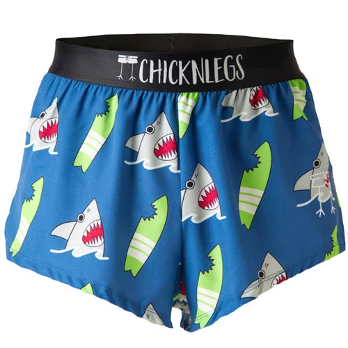 Men's Blue Sharks 2" Split Shorts