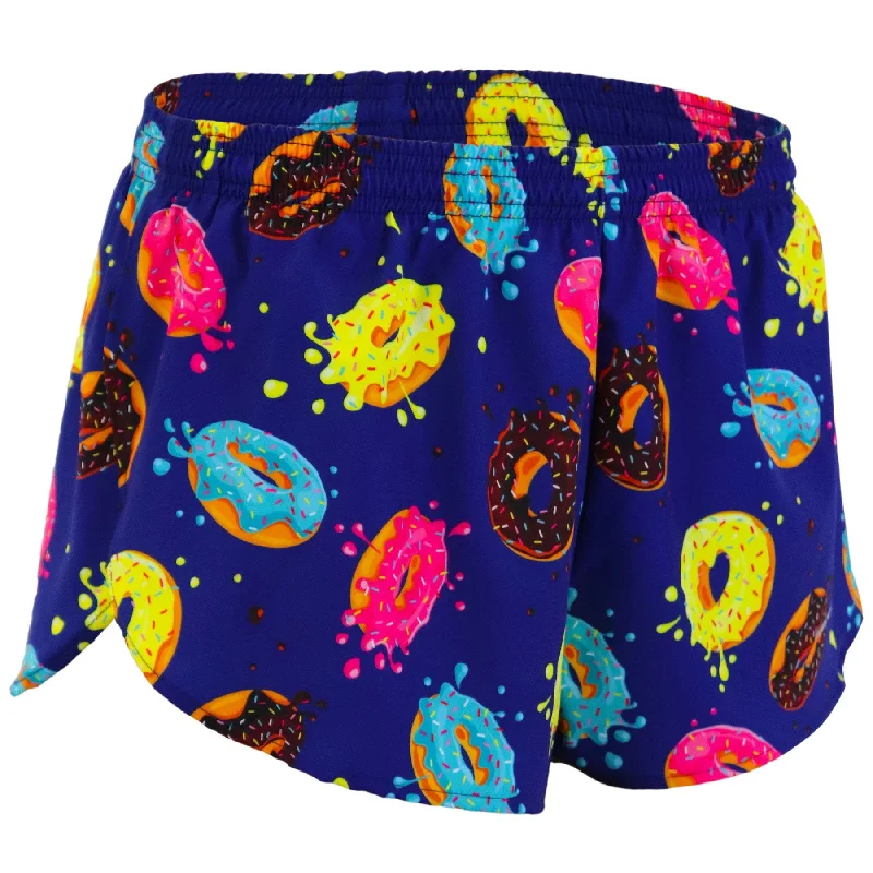 Men's Printed 1" Elite Split Shorts - Donut