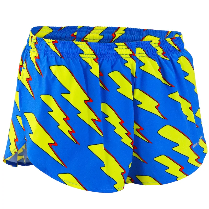 Men's Printed 1" Elite Split Shorts - Lightning